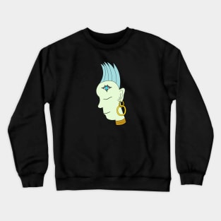 Abstract and ambiguous female face/figure/character Crewneck Sweatshirt